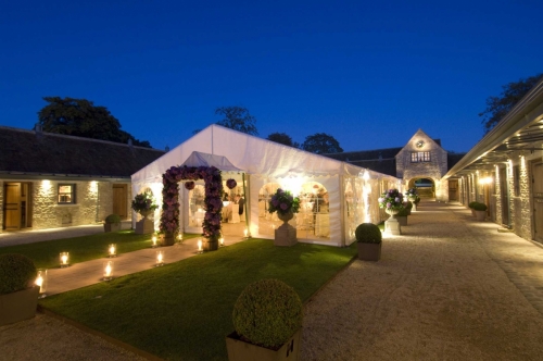 Courtyard with marquee